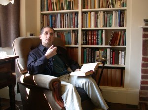 Relaxing in Lewis's study. Where's Jack?