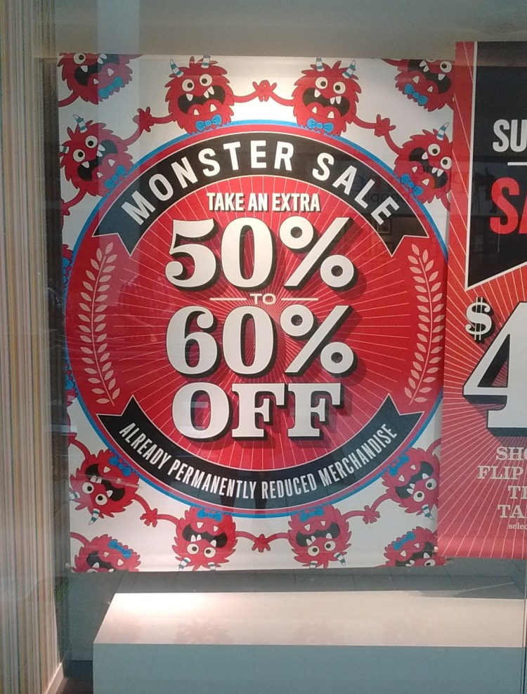 It's bad enough that there's a store selling monsters at a discount, but look who's selling them...